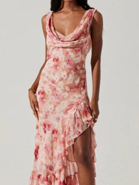 ASTR Cecilia Ruffle Maxi Dress